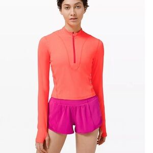 Lululemon Athletica Coral Zip-Up Top